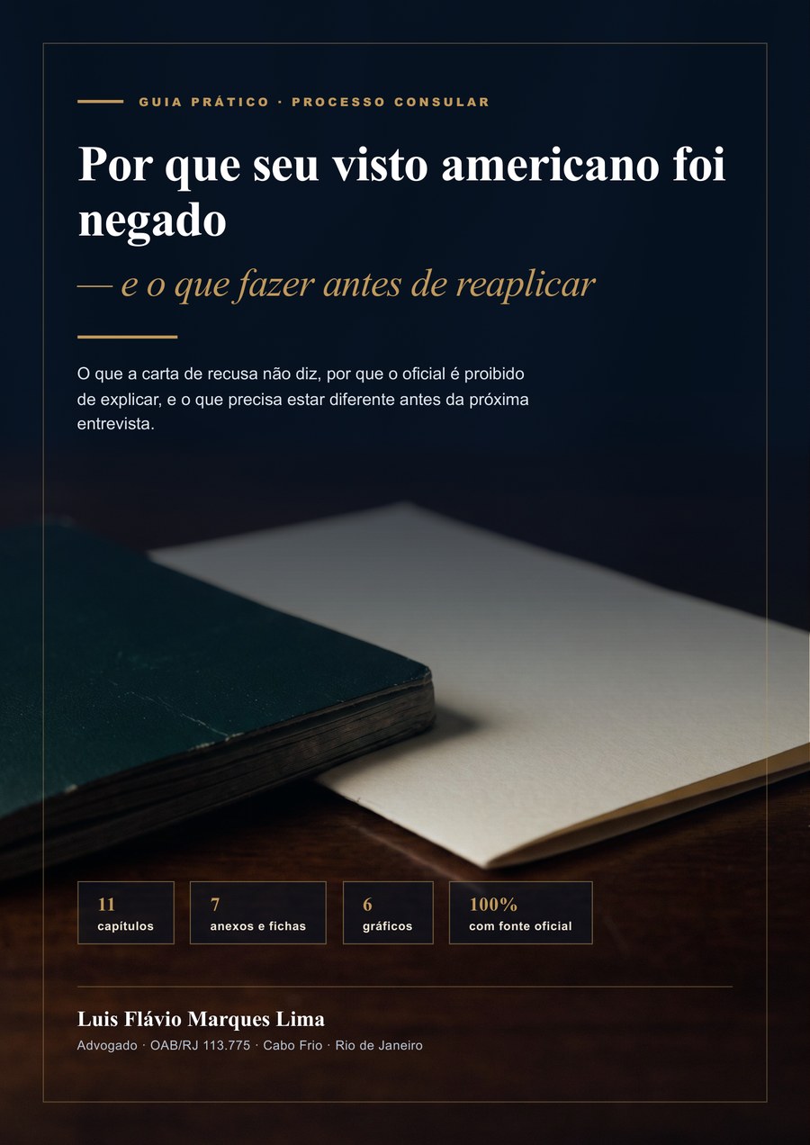 Capa do guia: Por que seu visto americano foi negado